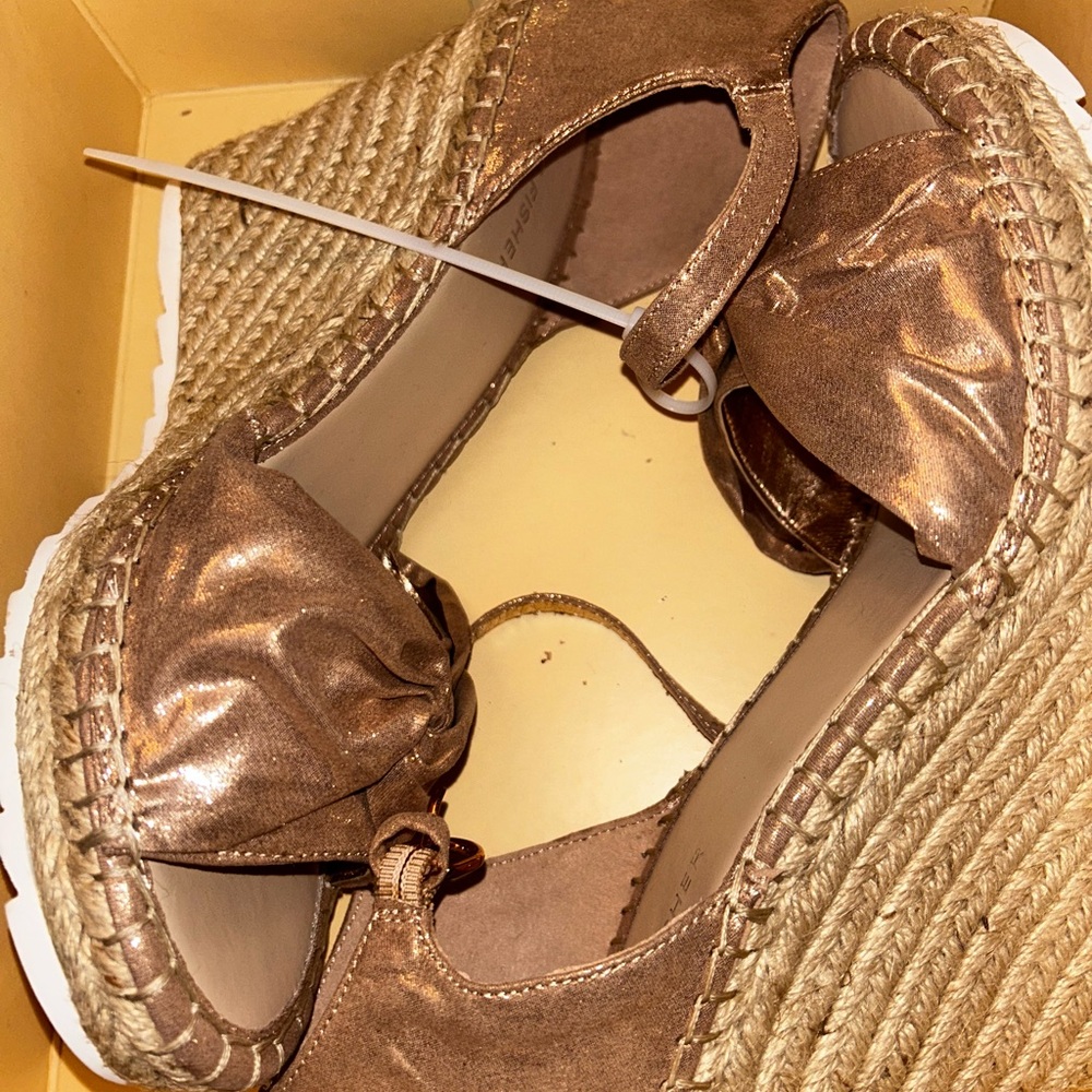 Elegant Women's Espadrille Wedge  - Karli Light Pink